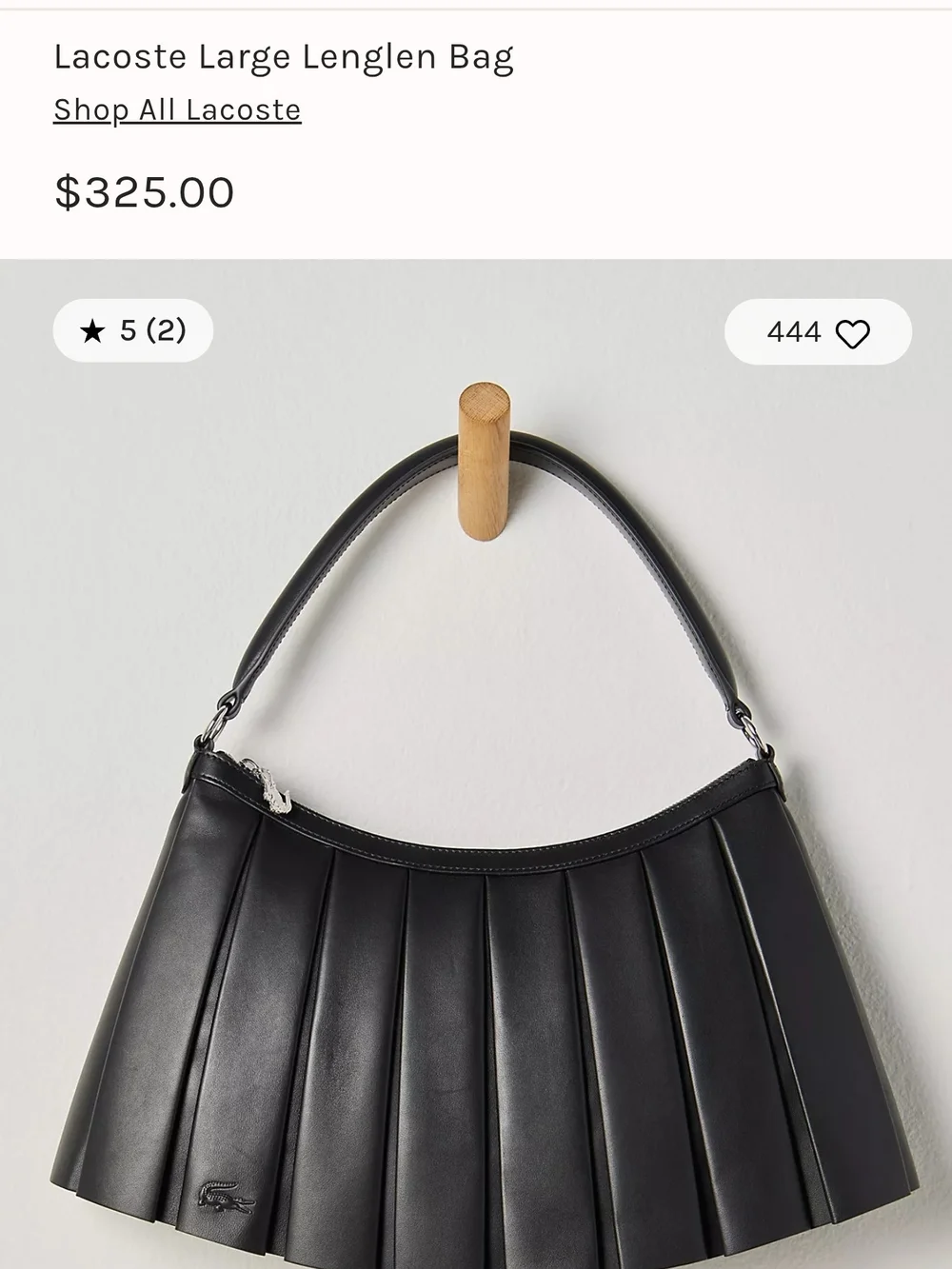 NWT Lacoste Large Lenglen Bag
